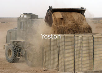 La Chine Les militaires ont soudé le mur de barrière de bastion de Hesco, géotextile de barrières de Gabion Hesco rayé fournisseur