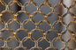 Panneaux en bronze de rideau en maille en métal d'anneau de cotte de maille de couleur pour le diviseur de l'espace fournisseur