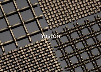 Chine Revêtement en acier perforé de grillage architectural tissé par solides solubles avec les cuirs emboutis spéciaux fournisseur