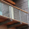La maille flexible X de câble d'acier inoxydable de balustrade de balcon tendent le terrain découvert élevé fournisseur